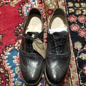 BED|STU Corsico II Men's Dark Brown Leather Oxfords - Size 9